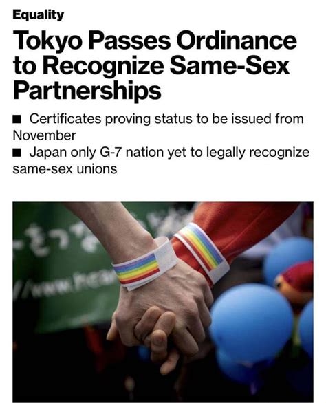 Equality Tokyo Passes Ordinance To Recognize Same Sex Partnerships Certificates Proving Status