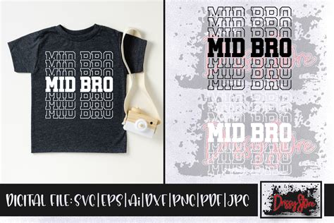 Mid Bro Graphic By Drissystore · Creative Fabrica