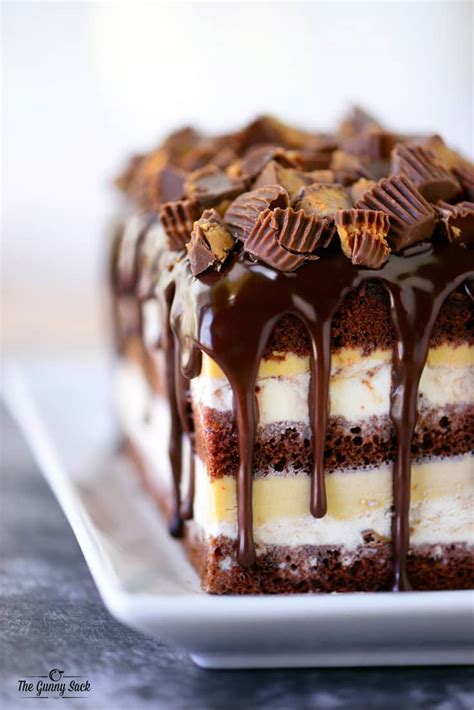 Peanut Butter Cup Ice Cream Cake The Gunny Sack