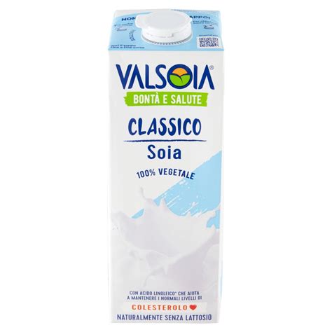 Valsoia Soya Classico 1 Lt 100 Vegetalefonte Di Proteine E Omega 6 Basko