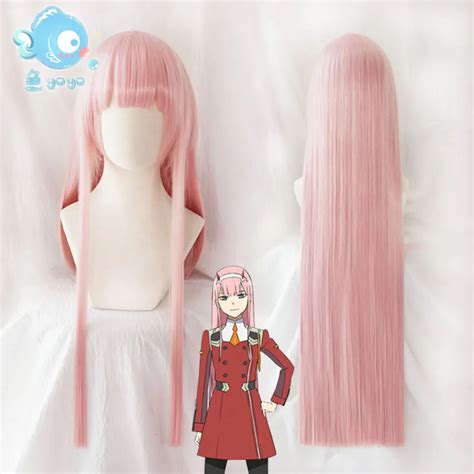 Darling In The Franxx Code 02 Cosplay Wig Zero Two 90cm Long Straight