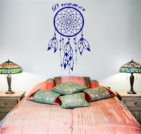 Wall Decal Dream Catcher Dreamcatcher Feather Quote Dreamer Z2781
