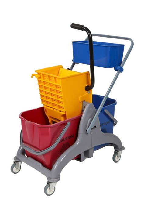 Double Mop Bucket Trolley System Interclean Pakistan