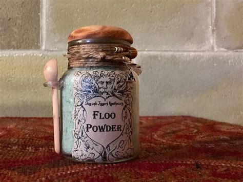 Floo Powder A Decorative Harry Potter Glass Jar Of Magical Powder By