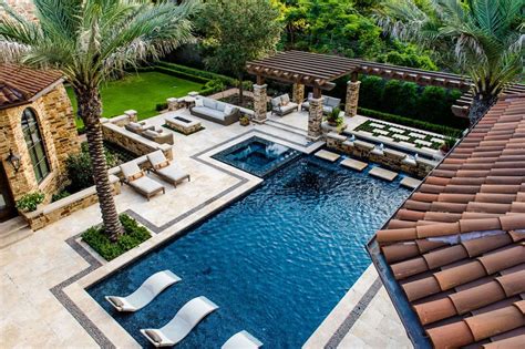 Signature Project Mediterranean Elegance By Custom Design Pools