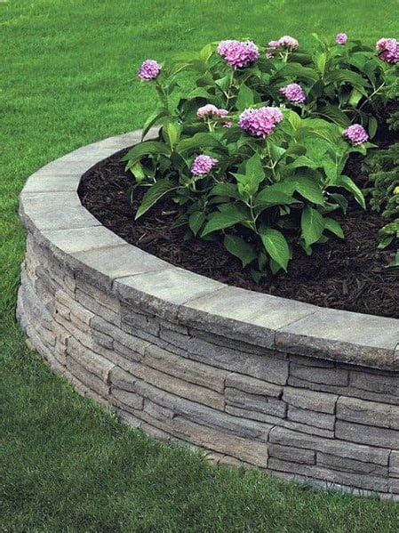 Top 40 Best Stone Edging Ideas Exterior Landscaping Designs Front
