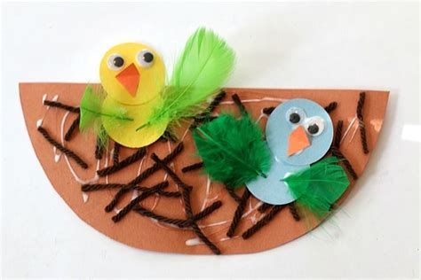 Bird And Nest Craft For Kids Buggy And Buddy Spring Crafts For Kids