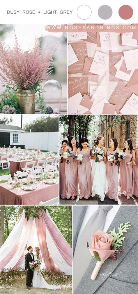 Top 9 Dusty Rose Wedding Color Palettes For 2024
