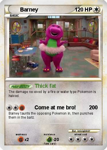 Pokémon Barney 526 526 Thick Fat My Pokemon Card