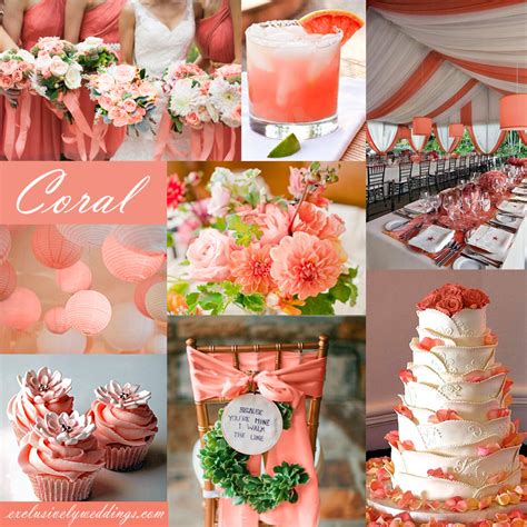 5 Wedding Color Palates Featuring Coral