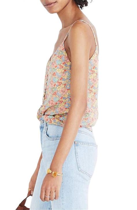 Madewell Floral Button Down Silk Camisole Nordstrom