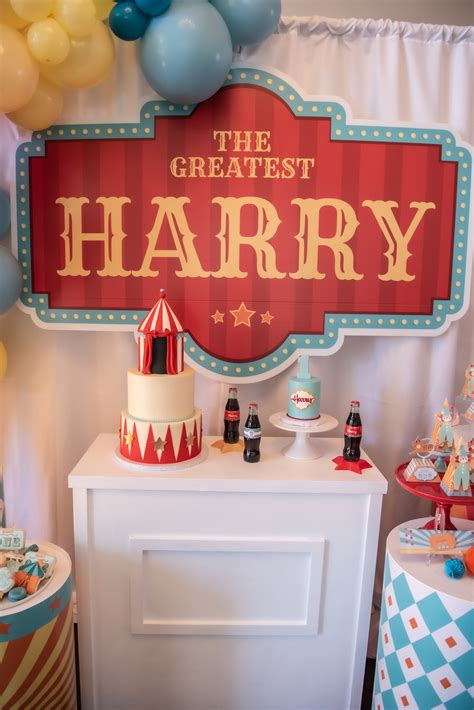 circus themed birthday party — mint event design
