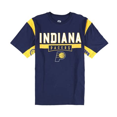 G Iii Sports Mens Indiana Pacers Graphic T Shirt Blue Large