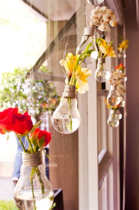 Light Bulb Bud Vase Perfect For Table Decor Or Hanging With Images