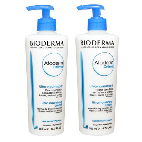 2 Pcs Bioderma Atoderm Nourishing Cream For Very Dry Sensitive Skin