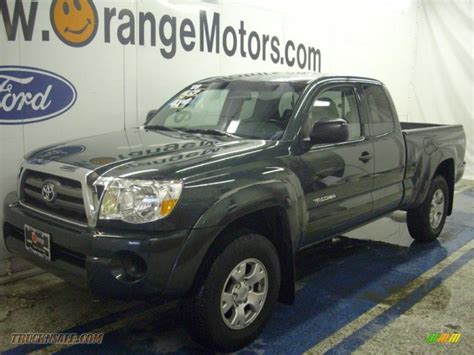 2009 Toyota Tacoma Sr5 Access Cab 4x4 In Timberland Green Mica Photo 9