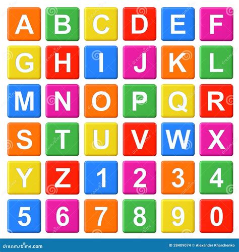 Alphabet Baby Blocks Stock Illustration Illustration Of Colorful