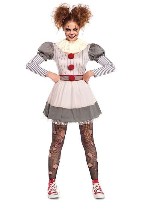 Here are some really cool circus costumes! Creepy Clown Women's Costume