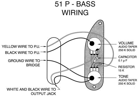 Fender precision bass guitar wiring diagram: Fender P Bass '51-'55 wiring mod - help needed please - Basschat