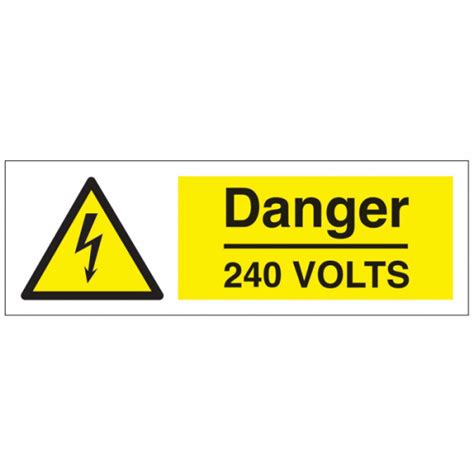 Danger 240 Volts Sign Air Power Products