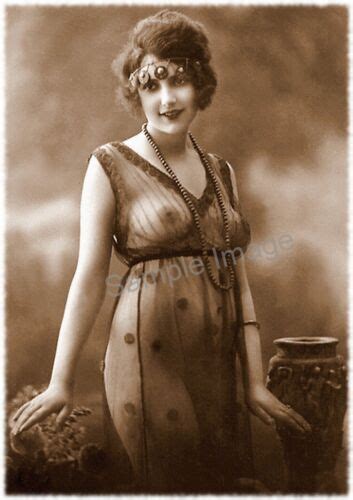 FOTO DE ARTE RETRO Vintage 68 Años 1920 erótica femenina desnuda sepia