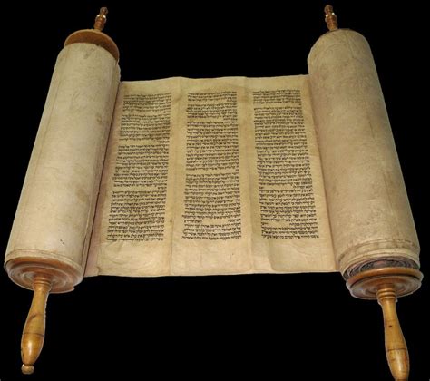 Rare Complete Handwritten Torah Bible Scroll Deer Skin 150 Yrs Morocco