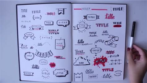50 Different Ways To Write A Title Bullet Journal Notes Bullet