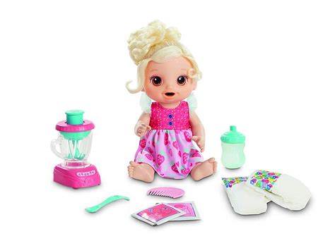 Кукла Baby Alive Magical Mixer Baby Doll Strawberry Shake with Blender