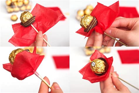 Valentines day gift ideas pinwire: Ferrero Chocolate Bouquet for Valentine's {Tutorial ...