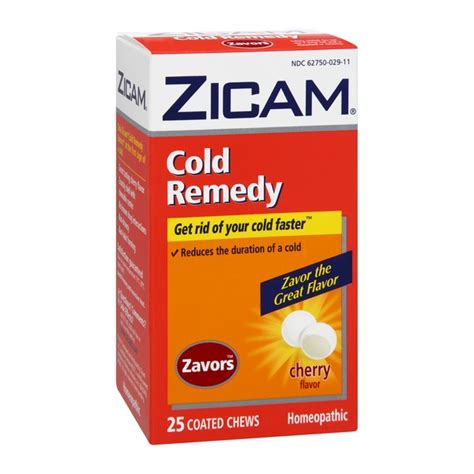 Zicam Cold Remedy Homeopathic Rapidmelts Cherry