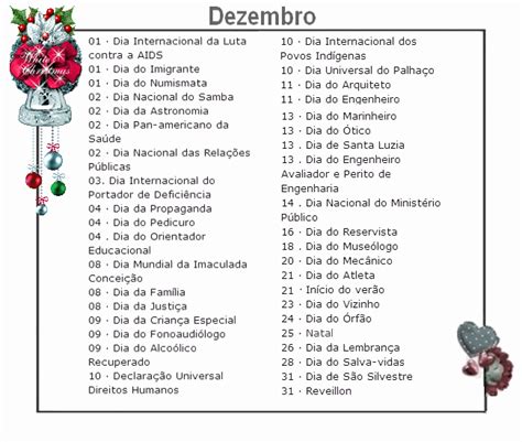 Eeirmãos Guimarães Datas Comemorativas De Dezembro