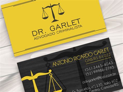 Cartão De Visita Advogados Cartão De Visita Advogado Modelo Cartão
