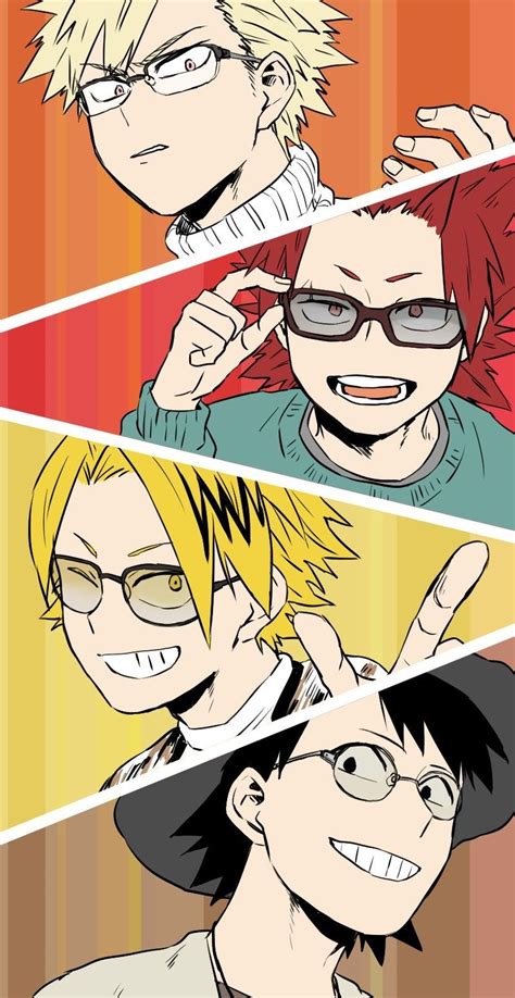 Bakusquad Bakugou Katsuki Kirishima Eijirou Kaminari Denki