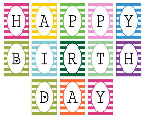 6 Best Images Of Diy Birthday Banner Printable Template Free
