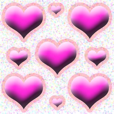Pink Love Heart Pattern Free Stock Photo Public Domain Pictures