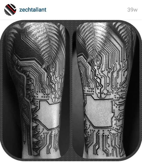 Circuit Board Sleeve Tattoo