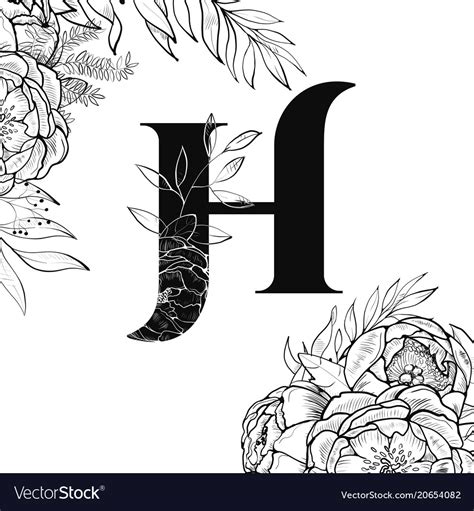 112 free images of letter h. Flower alphabet letter h pattern Royalty Free Vector Image
