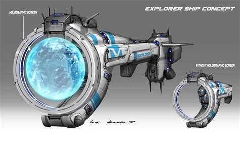 Explorer Ship Concept Rock D Spaceship Design Concept Ships Concept