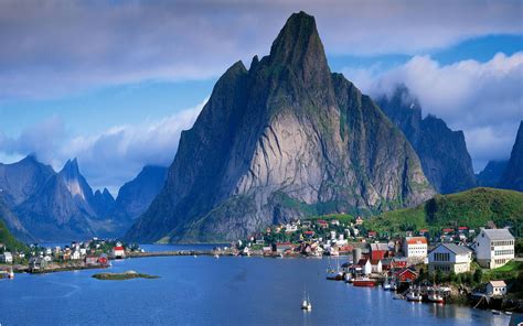 1081586 Landscape Sea Bay Lake Reflection Tourism Norway Coast