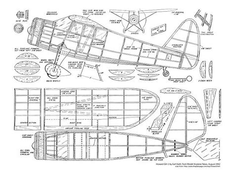 Howard Gh 1 Plan Thumbnail Model Airplanes Rc Model Airplanes