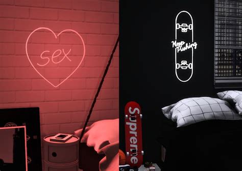 Neon Signs Set 3 Novvvas Sims 4 Sims 4 Collections Sims 4 Blog