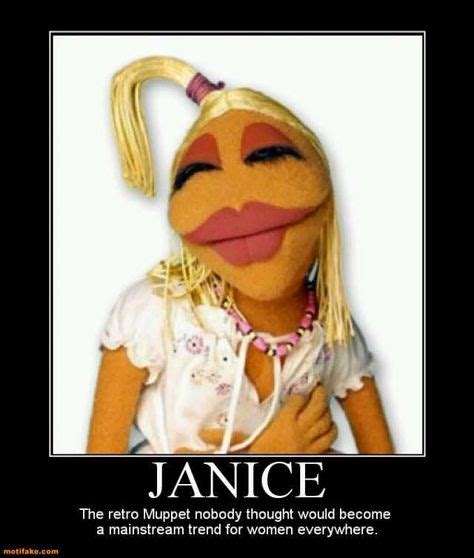 Janice Muppet Duck Face Lips Fashion Trend Demotivational Posters