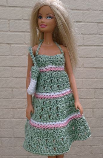 Barbie Two Colour Sundress And Bag Crochet Doll Dress Barbie Dress Pattern Crochet Barbie
