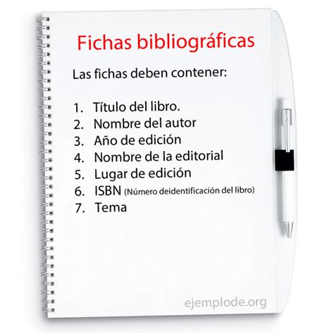 30 Ejemplos De Fichas Bibliograficas Que Son Y Como H