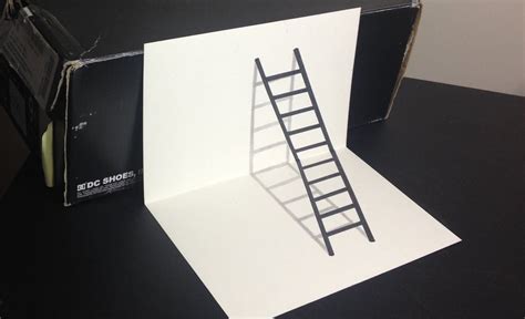 3d Ladder Optical Illusion Drawing Optical Illusion Drawing Illusion