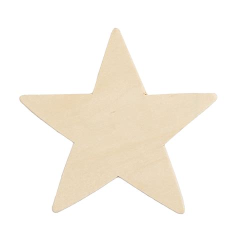 Unfinished Wood Star Cutout Wood Stars Unfinished Wood Craft Supplies