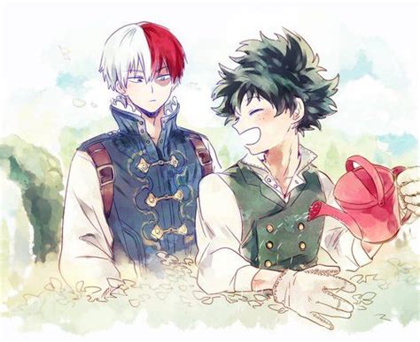 Boku No Hero Academia Midoriya Izuku And Todoroki Shouto