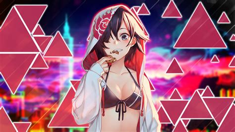 Download 1920x1080 Wallpaper Hot Anime Girl And Cookie