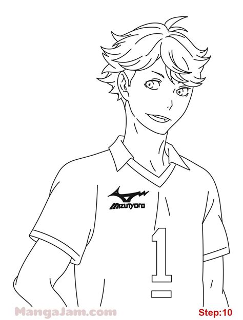 How To Draw Tooru Oikawa From Haikyuu Mangajam Com Anime Lineart Anime Character Drawing