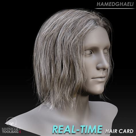 Artstation Real Time Hair Cards For Aaa Games